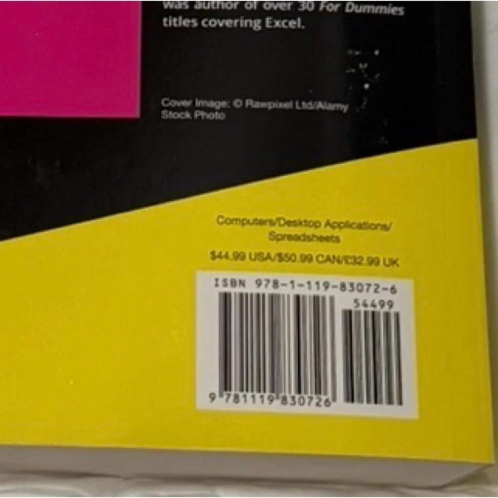 Microsoft Excel All-in-One For Dummies - Pink, Black, Yellow Cover